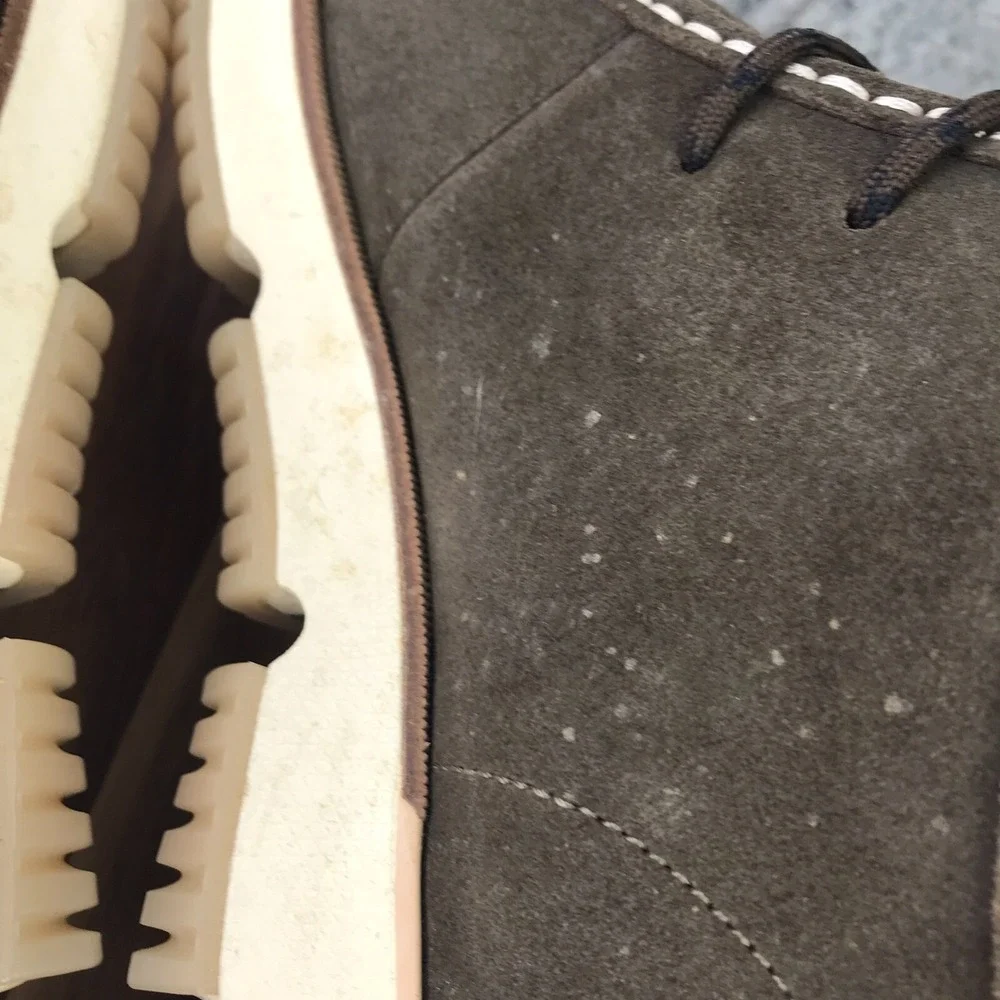 Cole Haan 4.ZeroGrand Waterproof City Chukka Boots Mens 9M Brown Suede C34044‎